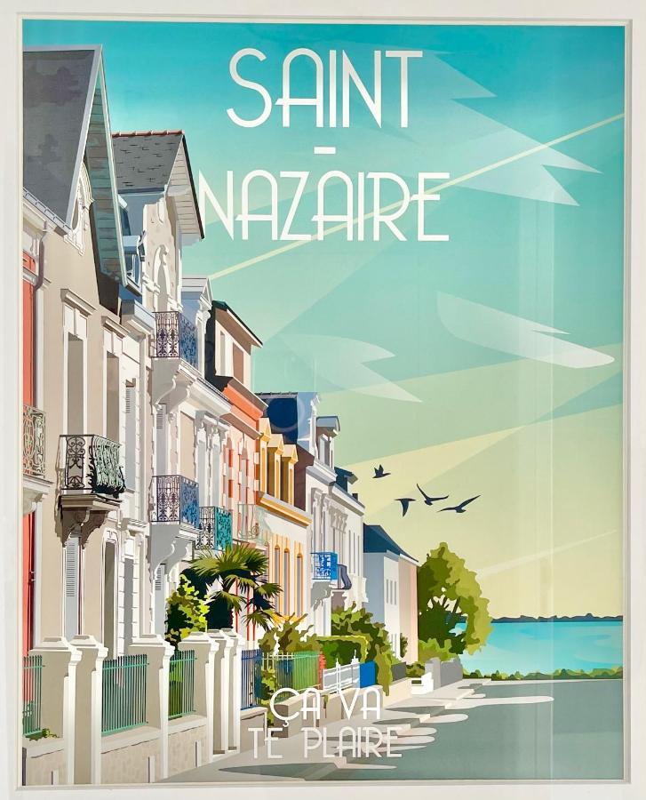 St Nazaire - L'Art Deco - Stationnement Gratuit - Centre Ville - Wifi Fibre Saint-Nazaire  Zewnętrze zdjęcie